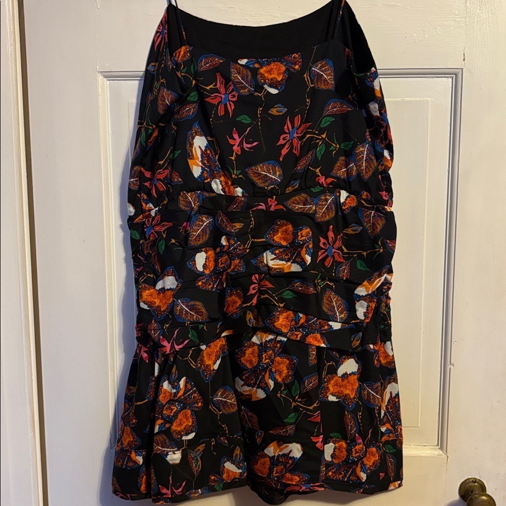 NWT Derek Lam 10 Crosby floral camisole flounce hem mini dress - Picture 6 of 8